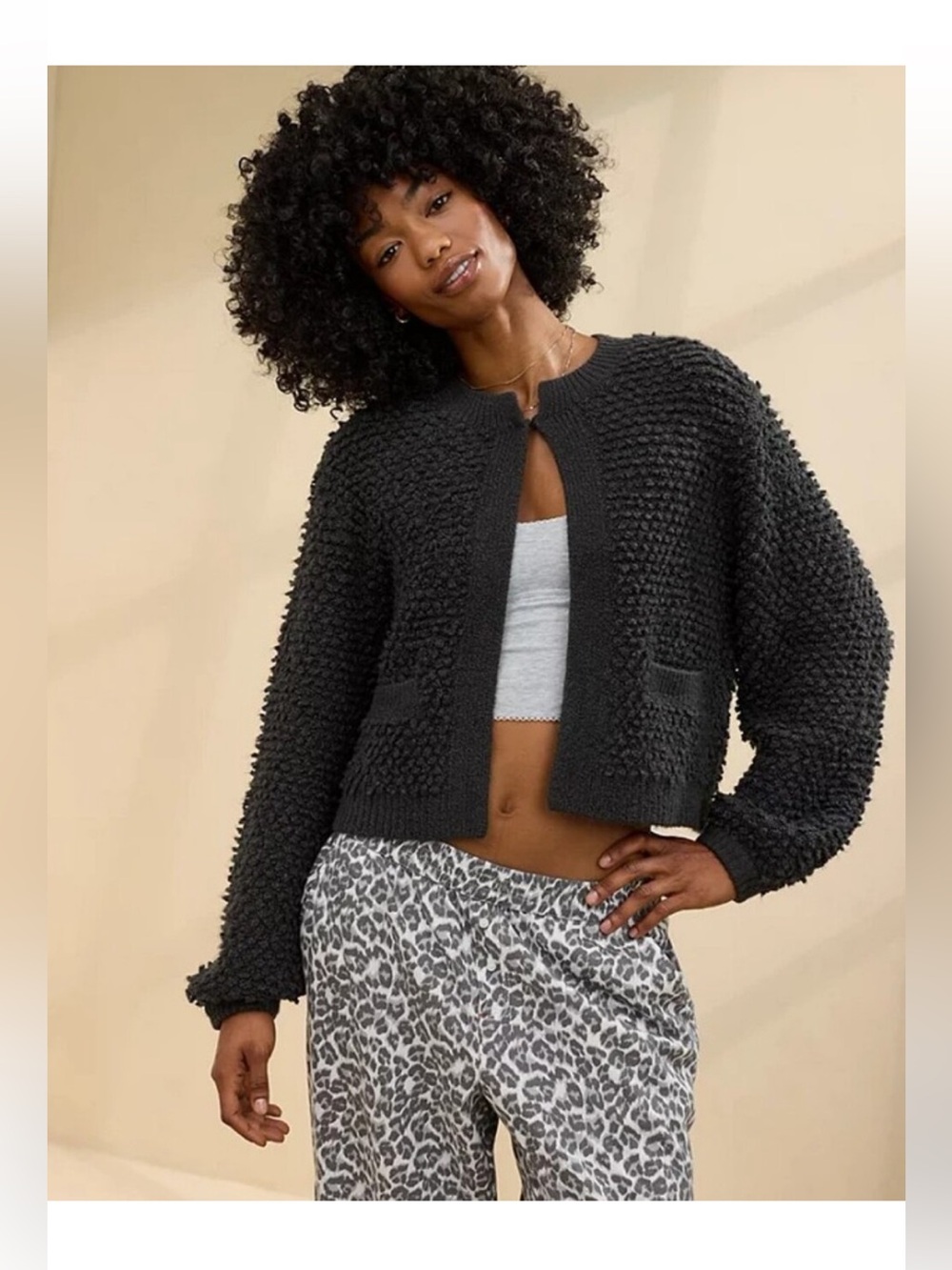 Aerie Chelsea Jacket Charcoal NWT Size M